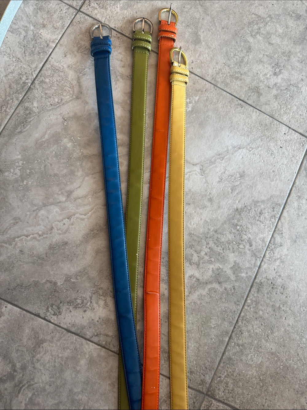 Lot of skinny belts. Multiple colors. - Picture 8 of 9